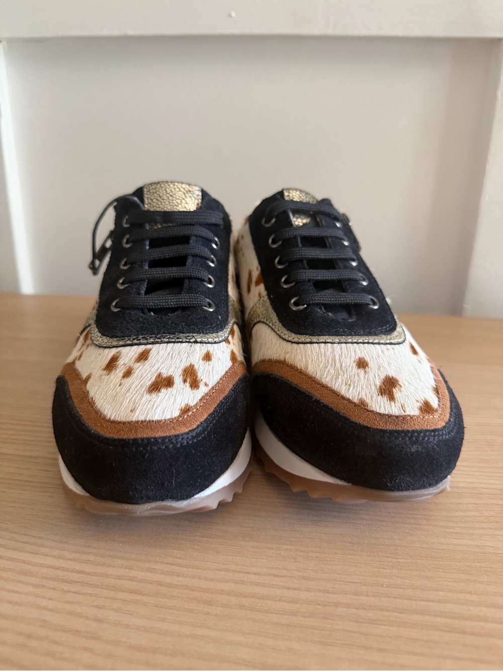 Myra Swift Cowhide Genuine Leather Sneakers Size 6 | Side Zip | NWOT - Picture 8 of 10